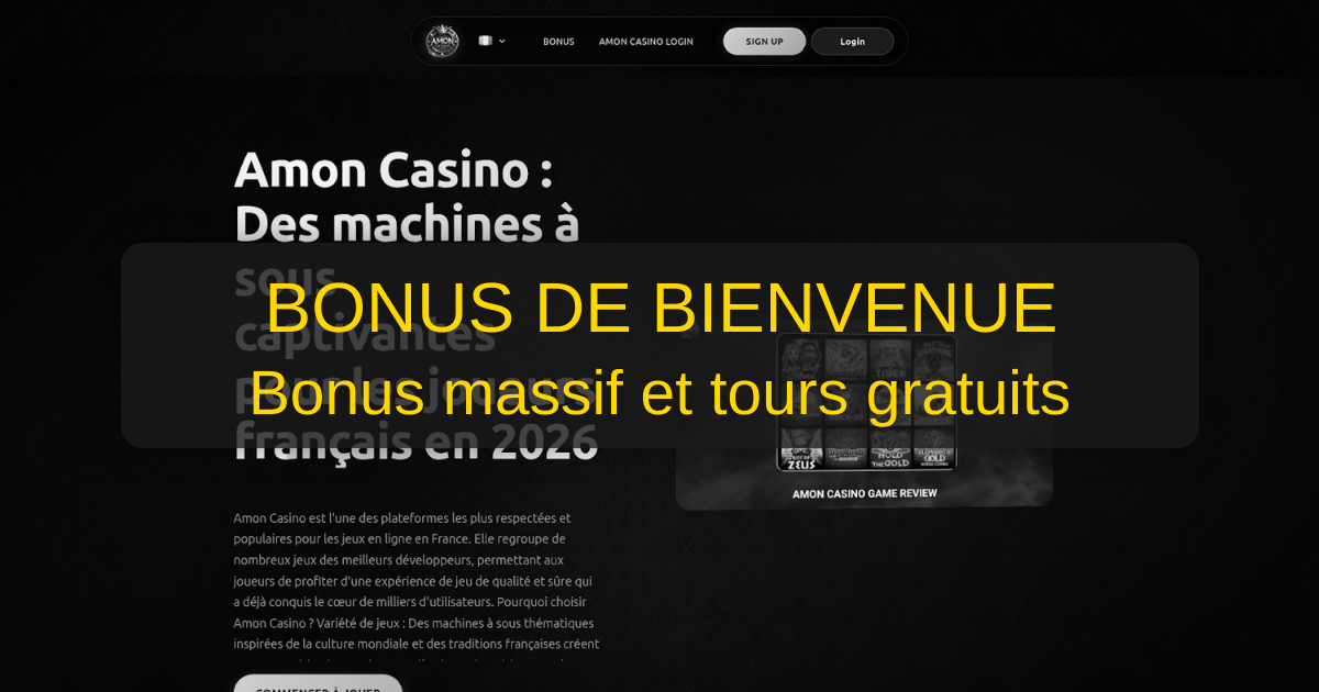 Profitez des Offres Exclusives d'Amon Casino!